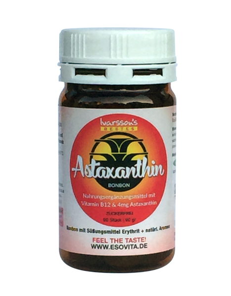 Astaxanthin-Bonbons - die Weltneuheit - gesundes Naschen mit Mehrwert